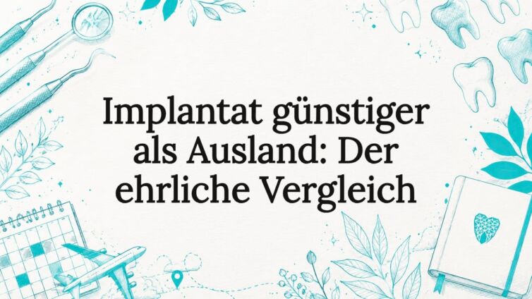 Gestaltete Titelseite mit Illustrationen aus der Zahnmedizin