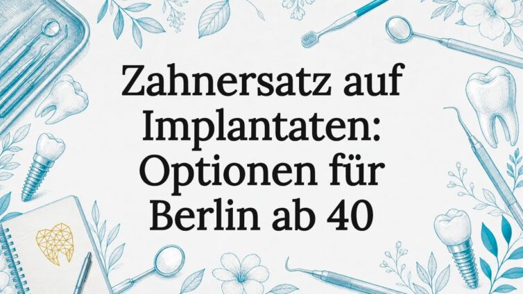 Stilvoll gestaltetes Titelbild für einen Artikel über Zahnimplantate