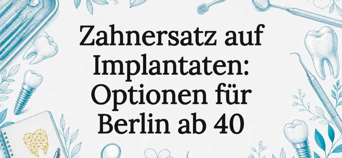 Stilvoll gestaltetes Titelbild für einen Artikel über Zahnimplantate