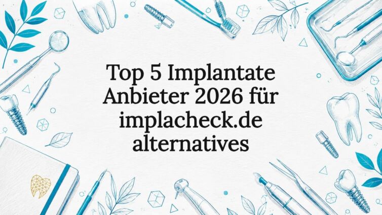 Von Hand gezeichnete, dekorative Illustration als Titelbild zum Thema Zahnmedizin