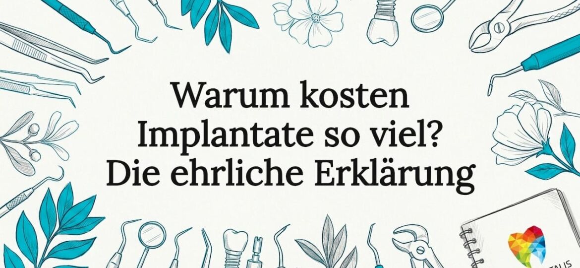 Stimmungsvolle Titelgrafik zum Thema Implantate