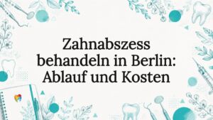 Liebevoll gestaltete Titelseite mit Zahnmotiv