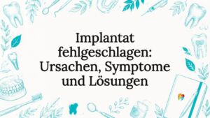 Ansprechend gestaltete Titelgrafik mit typischen Motiven aus der Zahnmedizin