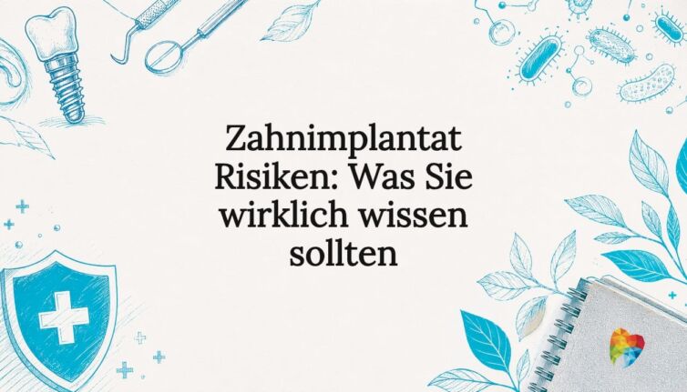 Anschauliche Titelgrafik zum Beitrag: Risiken von Zahnimplantaten