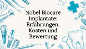 Stilvolle Titelgrafik für den Artikel über Nobel Biocare Implantate