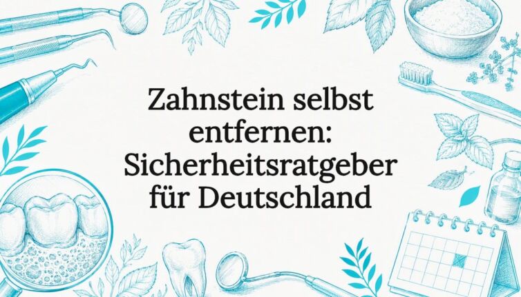 Gestaltete Titelgrafik zum Thema Zahnsteinentfernung