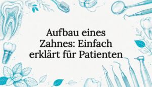 Gestaltete Titelgrafik für einen Fachartikel zur Zahnmedizin