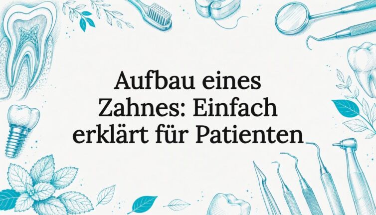 Gestaltete Titelgrafik für einen Fachartikel zur Zahnmedizin