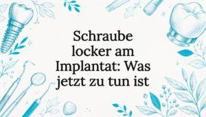 Anschauliche Titelgrafik für einen Artikel rund um Zahnimplantate