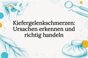 Illustrierte Titelseite zu Kiefergelenkschmerzen