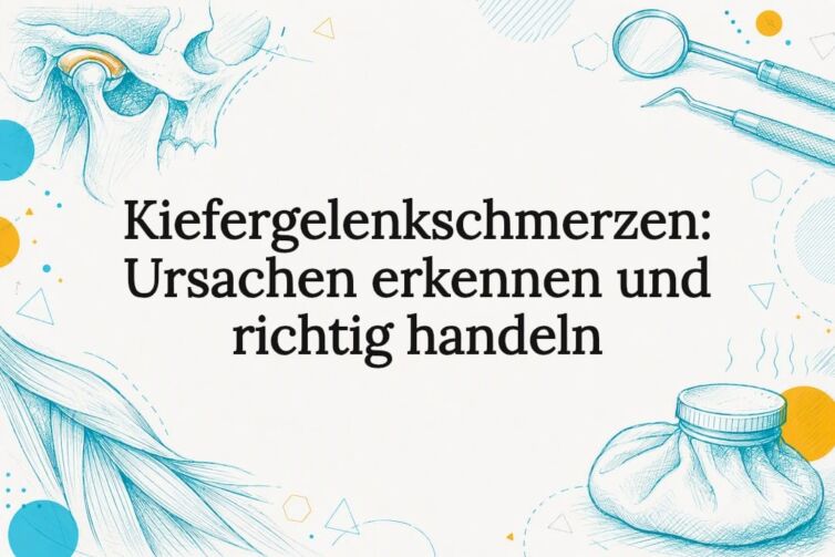 Illustrierte Titelseite zu Kiefergelenkschmerzen