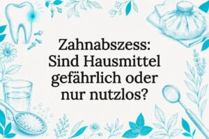 Illustrierte Titelseite zum Thema Zahnabszess