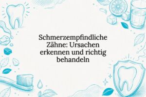 Anschauliche Darstellung von empfindlichen Zähnen
