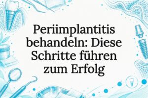 Illustrative Titelkarte zur Periimplantitis