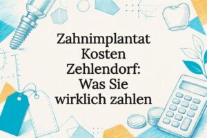 Anschauliche Illustration zu den Kosten von Zahnimplantaten