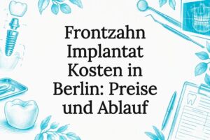 Beispielhafte Titelkarte zu den Kosten für Frontzahnimplantate